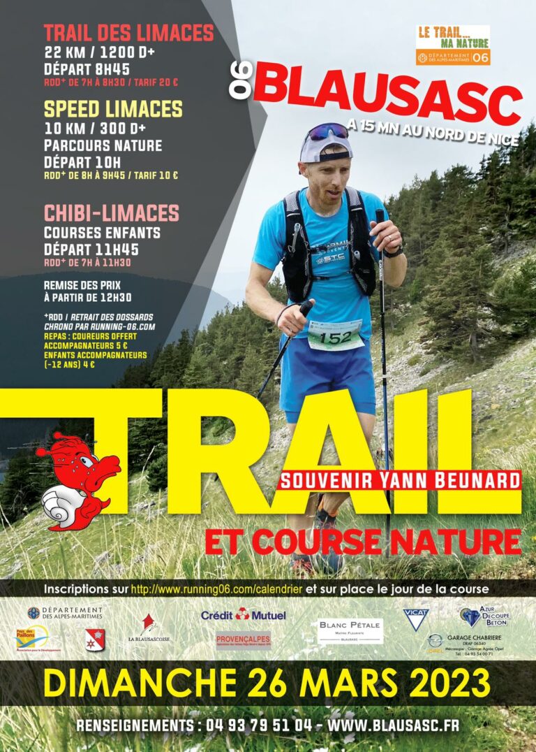 Trail des Limaces et Speed Limaces – Dimanche 26 Mars 2023