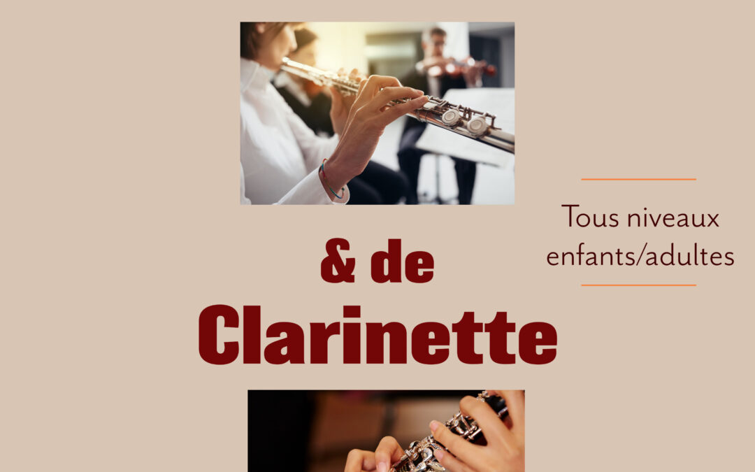 CONSERVATOIRE  DE MUSIQUE COURS DE FLUTE TRAVERSIERE ET CLARINETTE