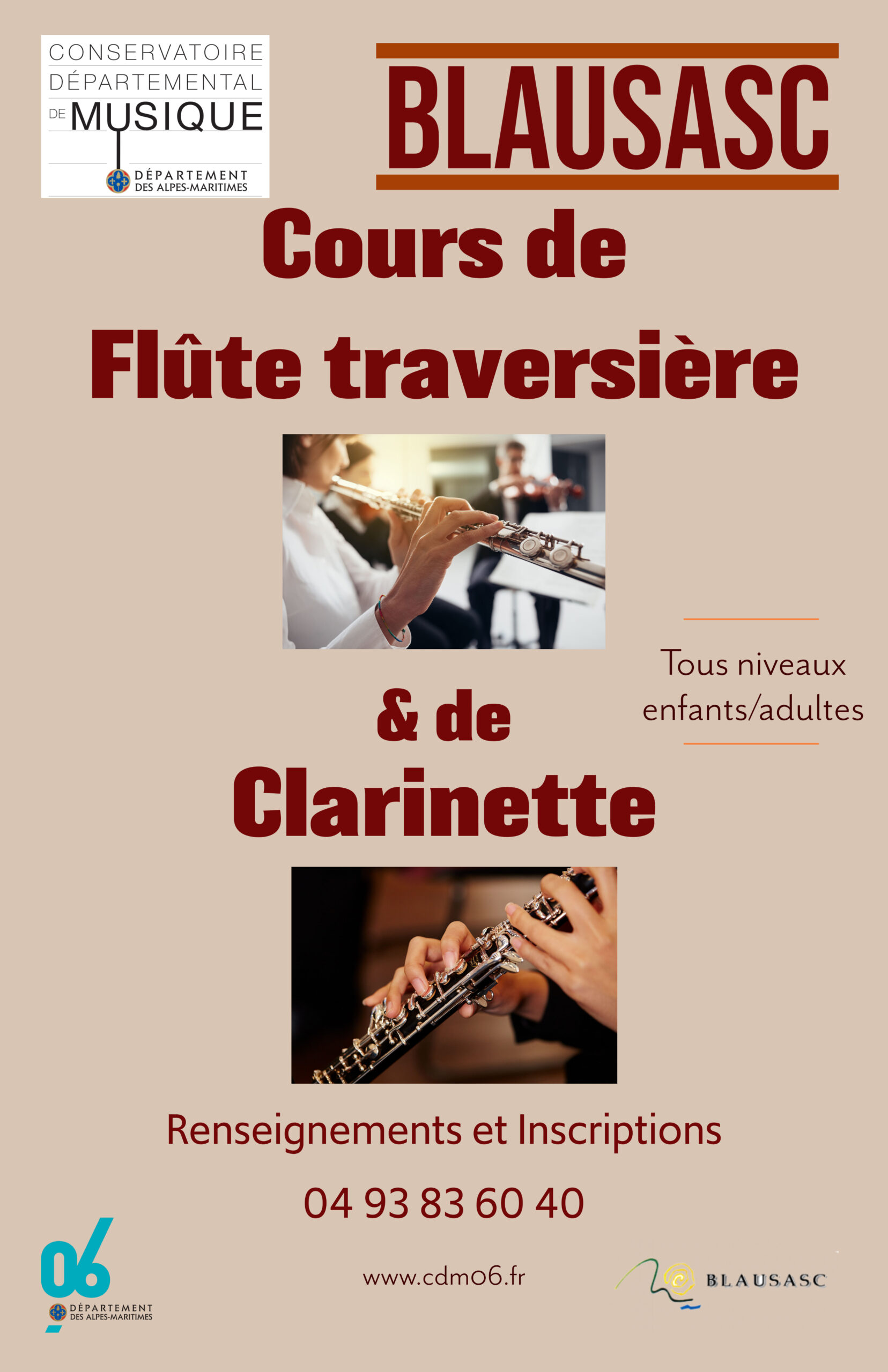 Affiche Bausasc Flute Clarinette