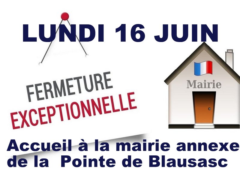 Fermeture Mairie – Lundi 16 juin 2025