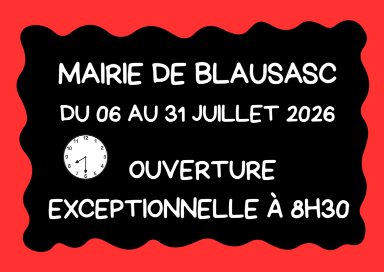 Horaires Mairie 8h30 Exemplaire